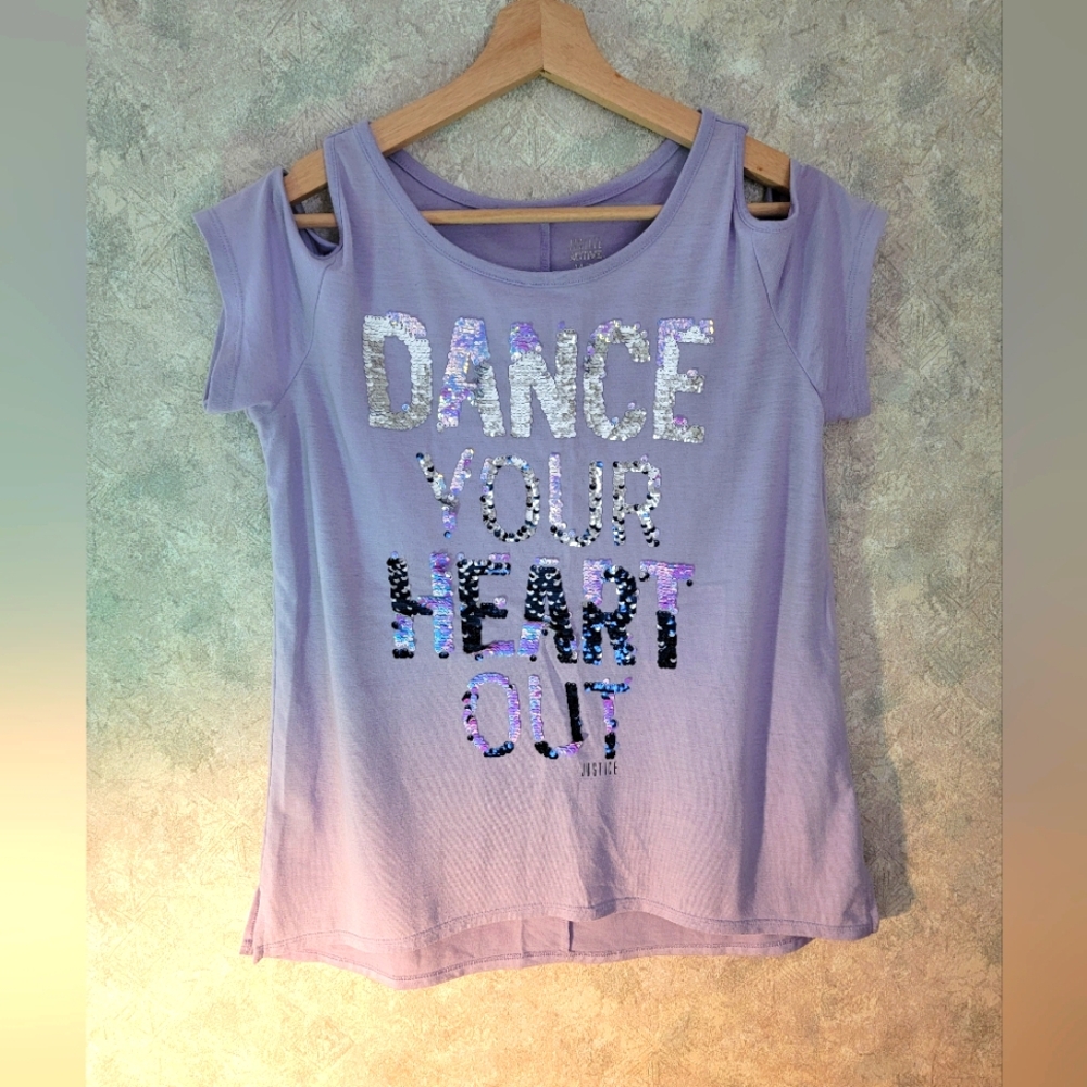 Girls Justice Purple Tee